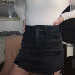 American Eagle black jean skirt